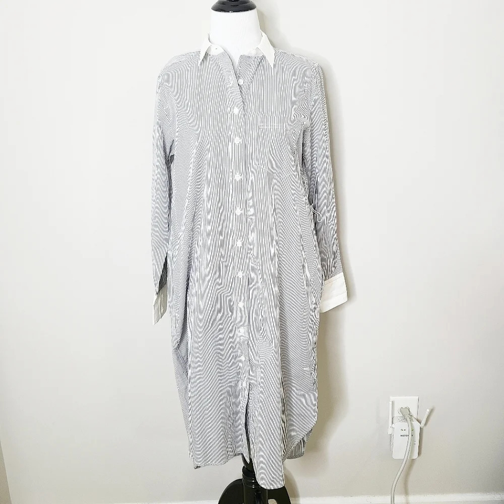 NWT J. Crew Classic Fit Crisp Cotton Poplin Shirtdress 0